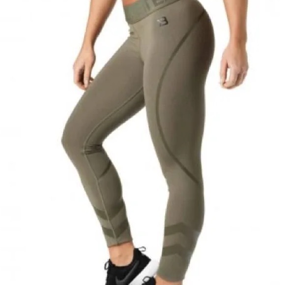 Better Bodies Army Green Leggings - Picture 1 of 3
